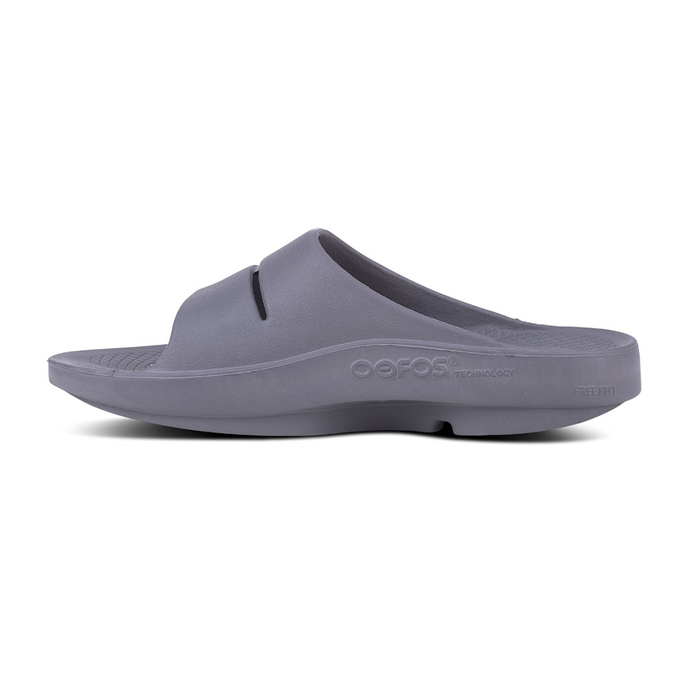 Explore OOFOS Unisex OOahh - Slate for trail, outdoor & lifestyle use | Liv Activ Singapore