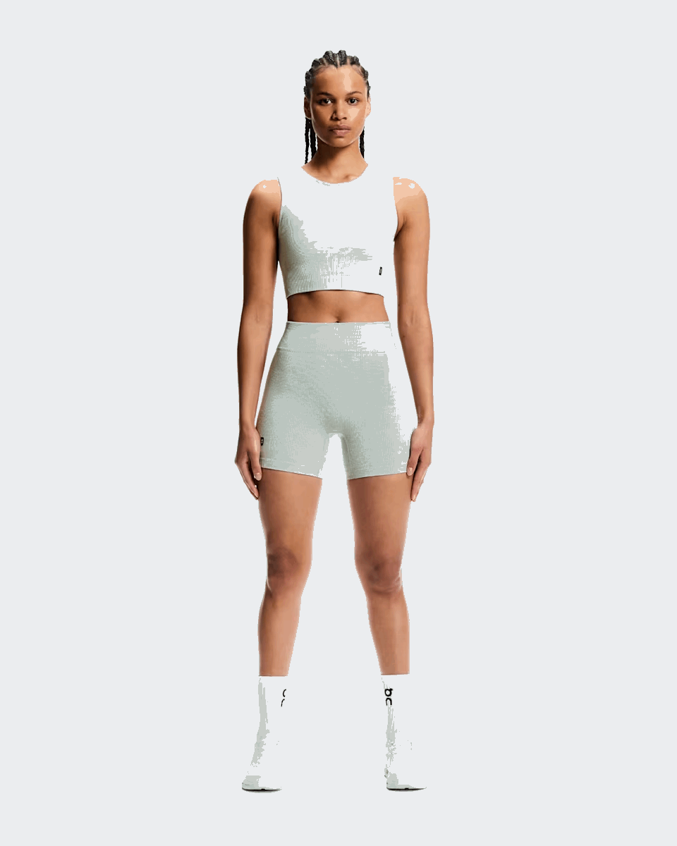 Explore On Women Studio Knit Crop - Mineral / Heather for trail, outdoor & lifestyle use | Liv Activ Singapore