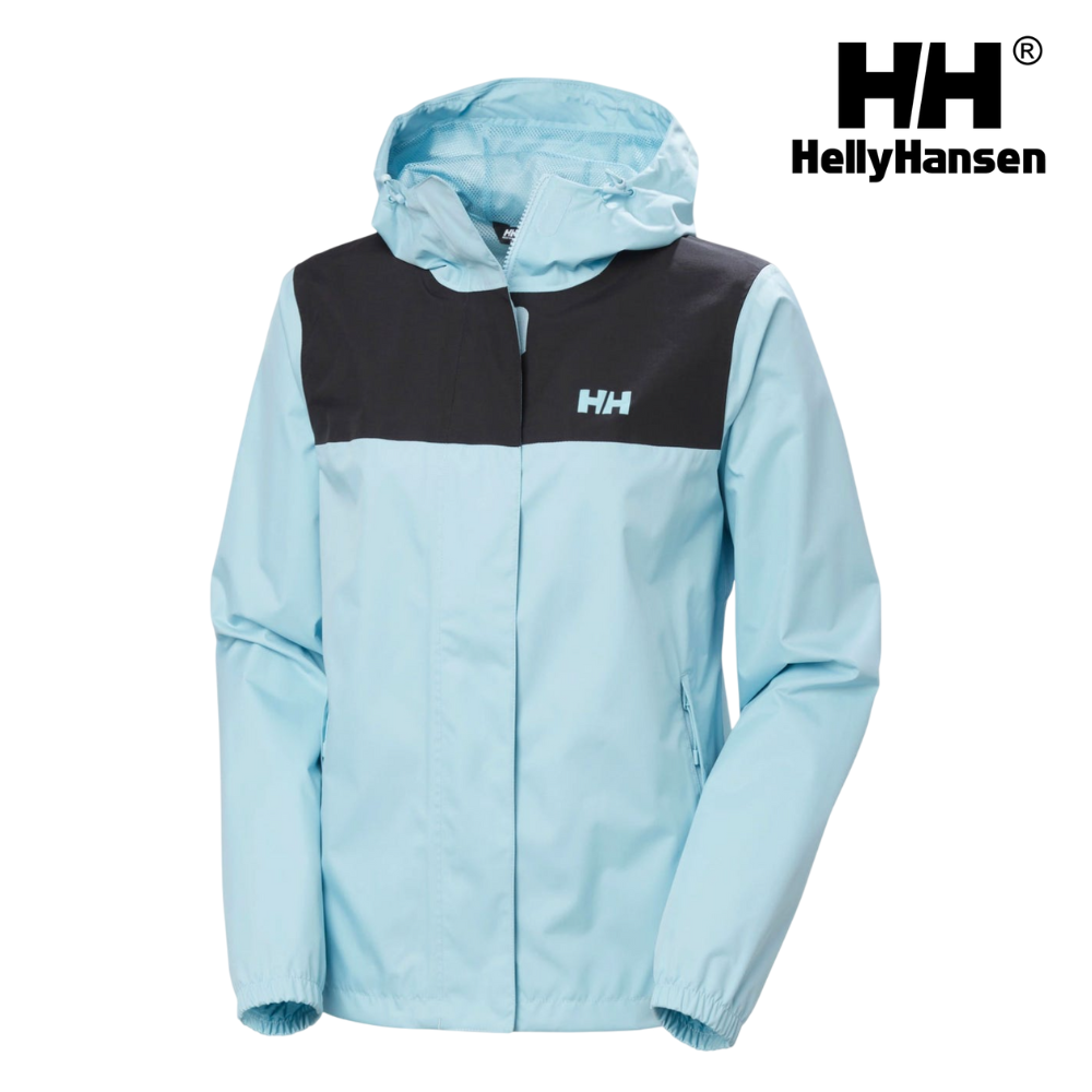 Helly Hansen Women Vancouver Rain Jacket - Light Cyan
