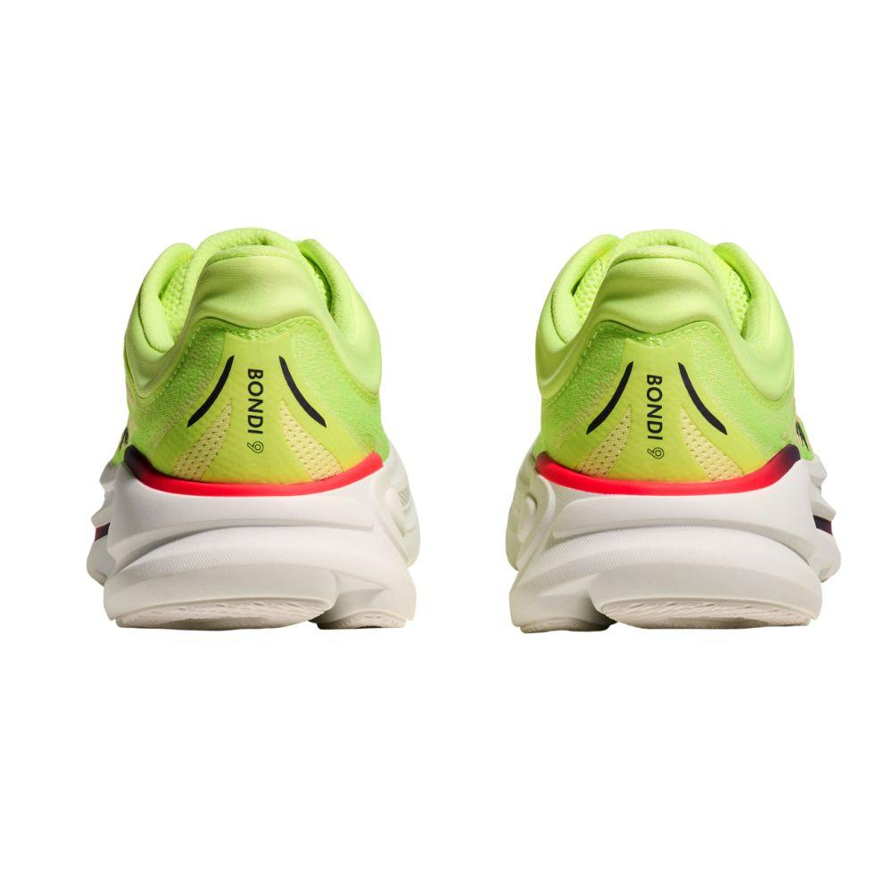 Explore HOKA Men Bondi 9 Wide - Neon Yuzu / Sunlight for trail, outdoor & lifestyle use | Liv Activ Singapore