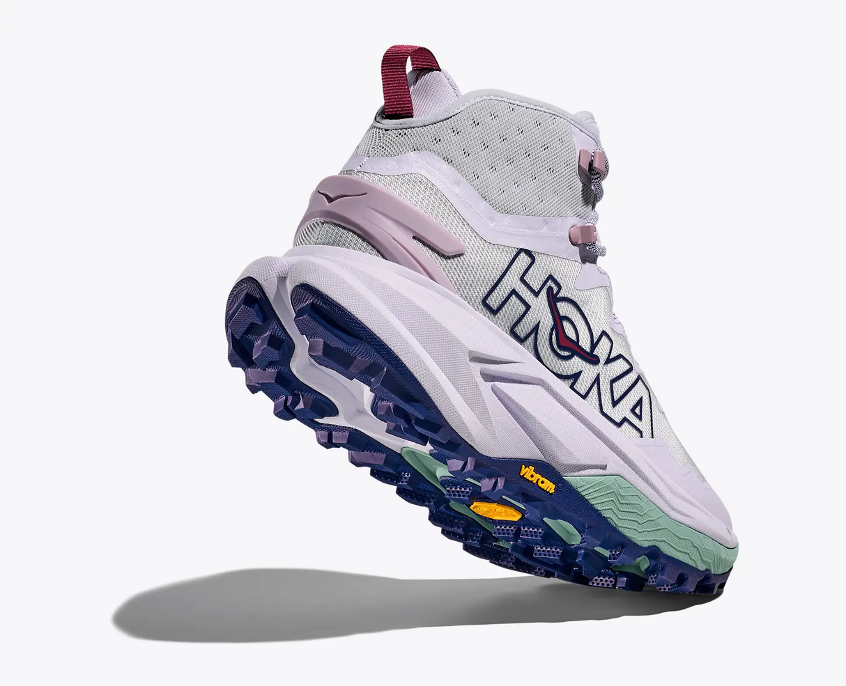 Explore HOKA Women Mafate Hike - Ambient Blue / Blueberry for trail, outdoor & lifestyle use | Liv Activ Singapore