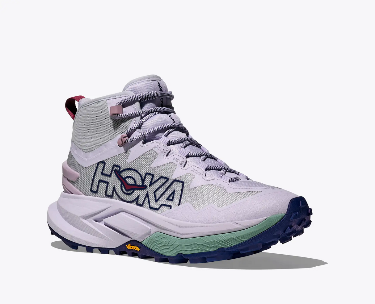 Explore HOKA Women Mafate Hike - Ambient Blue / Blueberry for trail, outdoor & lifestyle use | Liv Activ Singapore