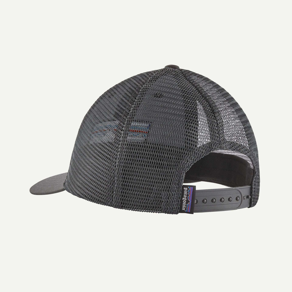 Explore Patagonia P-6 Logo LoPro Trucker Hat - Forge Grey for trail, outdoor & lifestyle use | Liv Activ Singapore