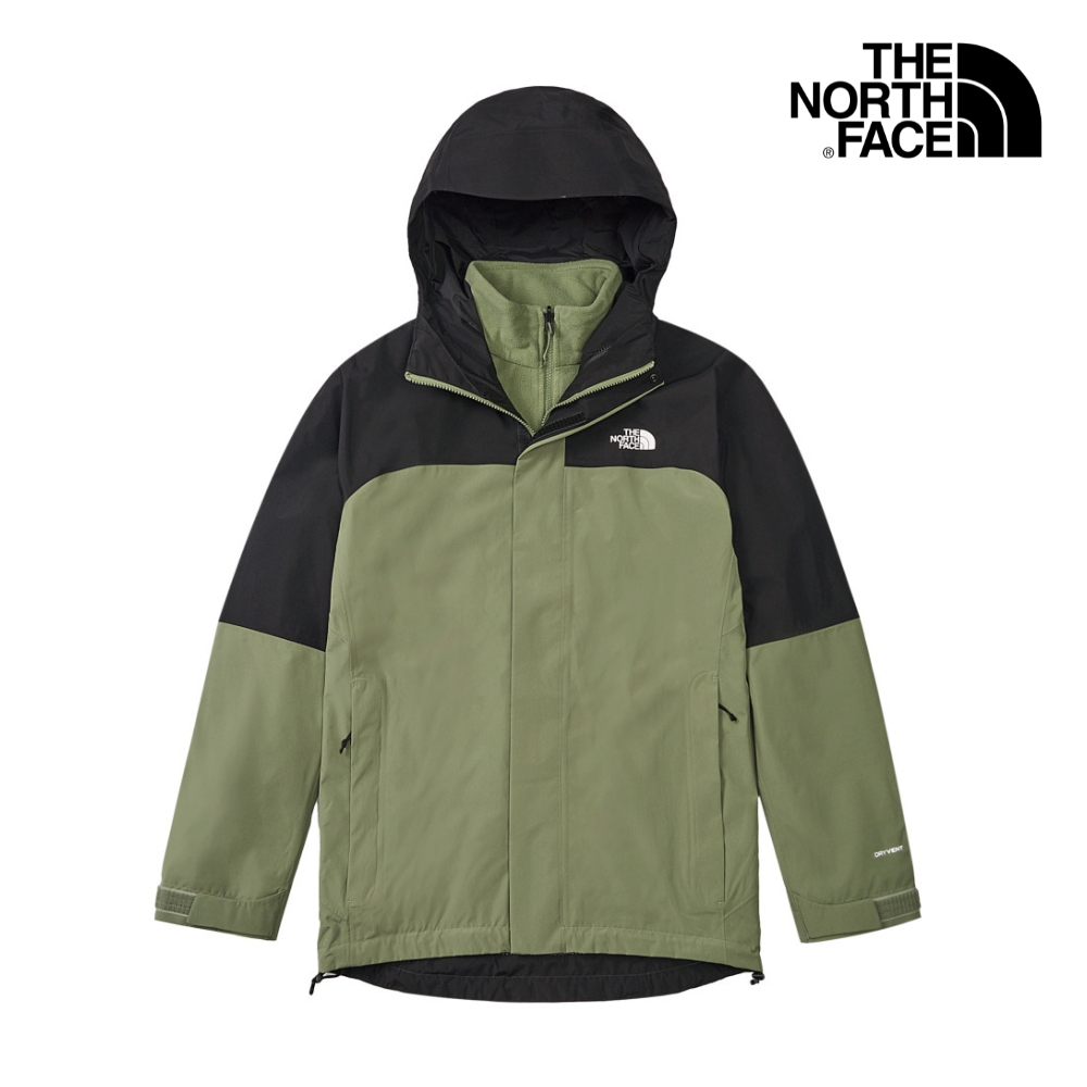 The North Face Men Sangro Fleece Triclimate - AP Bark Mist / TNF Black
