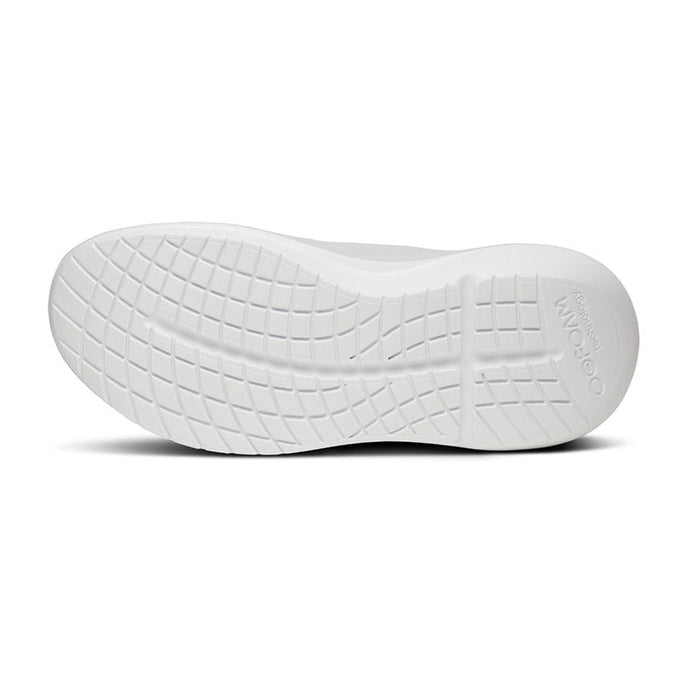 Explore OOFOS Men OOmy Stride - White / Glacier for trail, outdoor & lifestyle use | Liv Activ Singapore