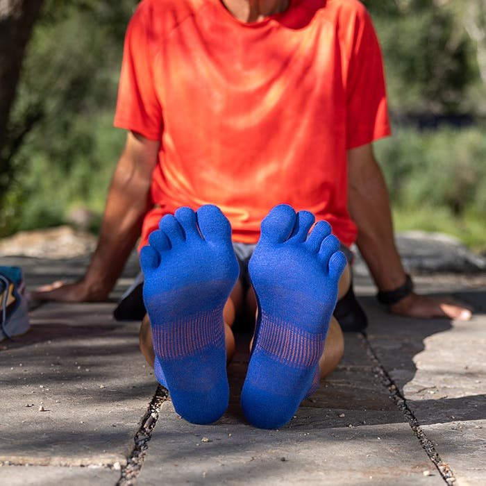 Injinji Run Lightweight No-Show Coolmax - Sapphire