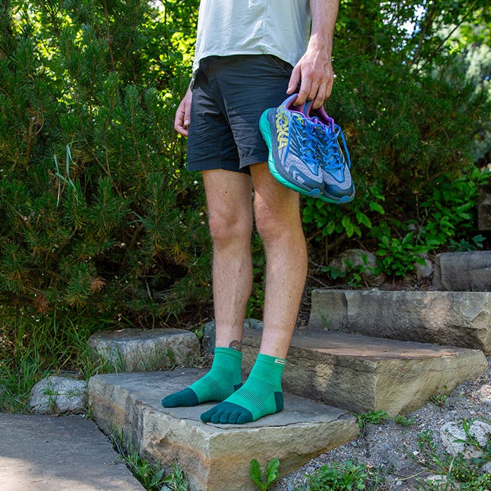 Injinji Run Lightweight Mini-Crew Coolmax - Fern