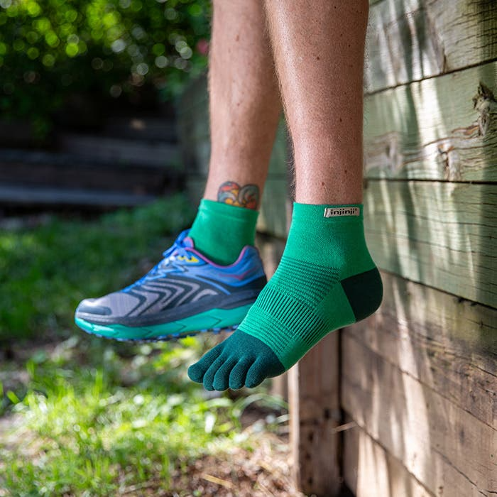 Injinji Run Lightweight Mini-Crew Coolmax - Fern