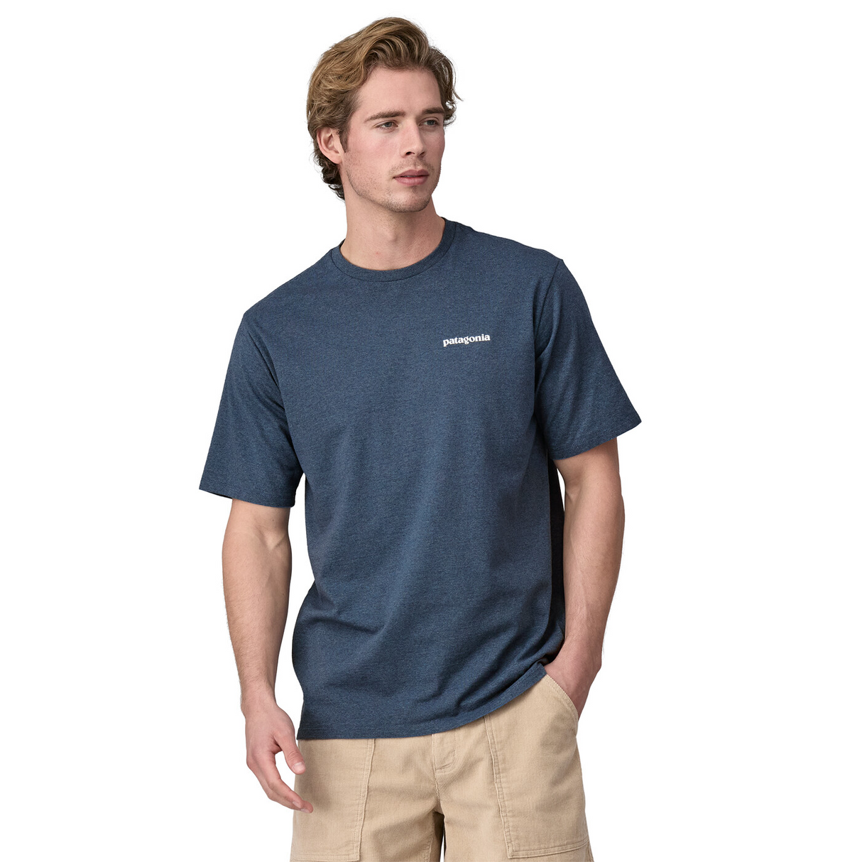 Patagonia Men P-6 Logo Responsibili-Tee - Beeswax Tan
