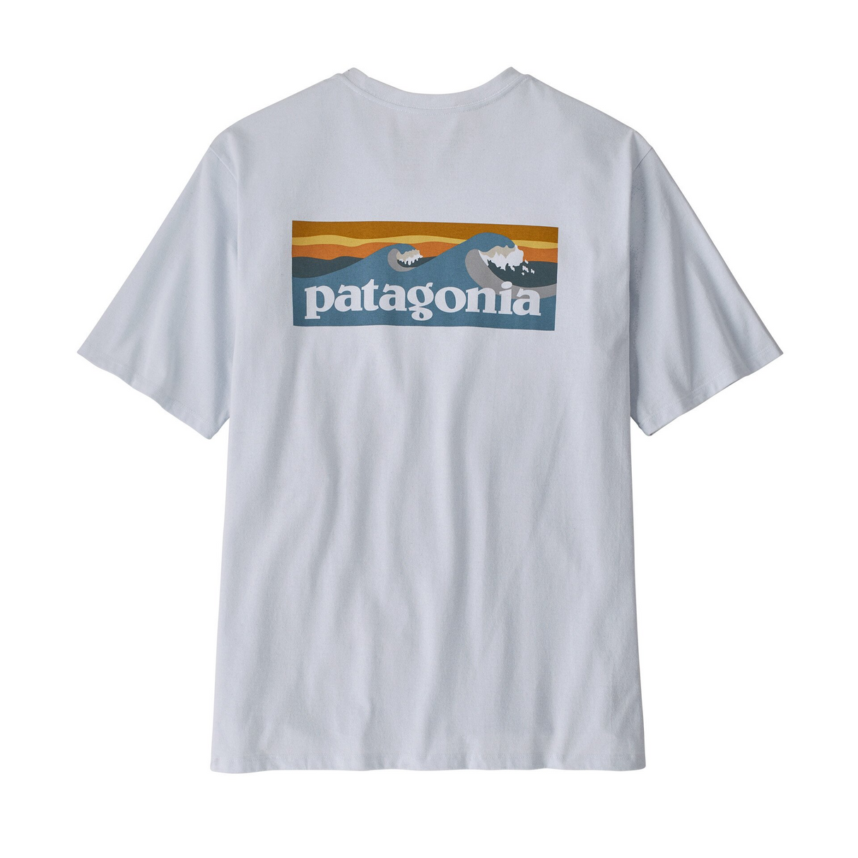 Patagonia Men Boardshort Logo Pocket Responsibili-Tee - White