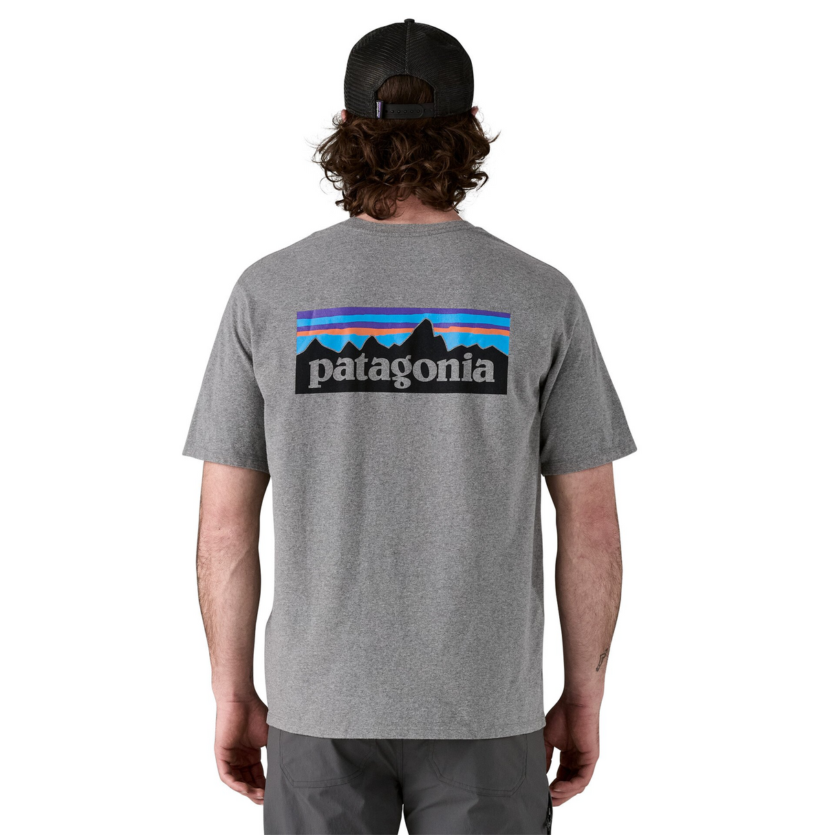Patagonia Men P-6 Logo Responsibili-Tee - Gravel Heather