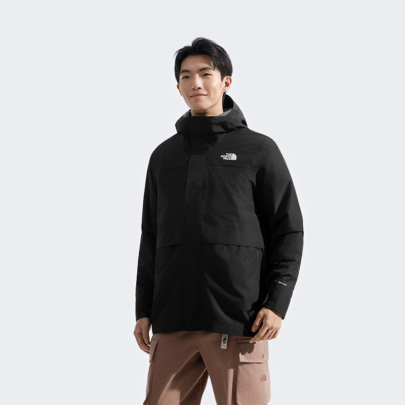 The North Face Men Elements Fleece Triclimate Jacket - AP TNF Black / Anthracite Grey