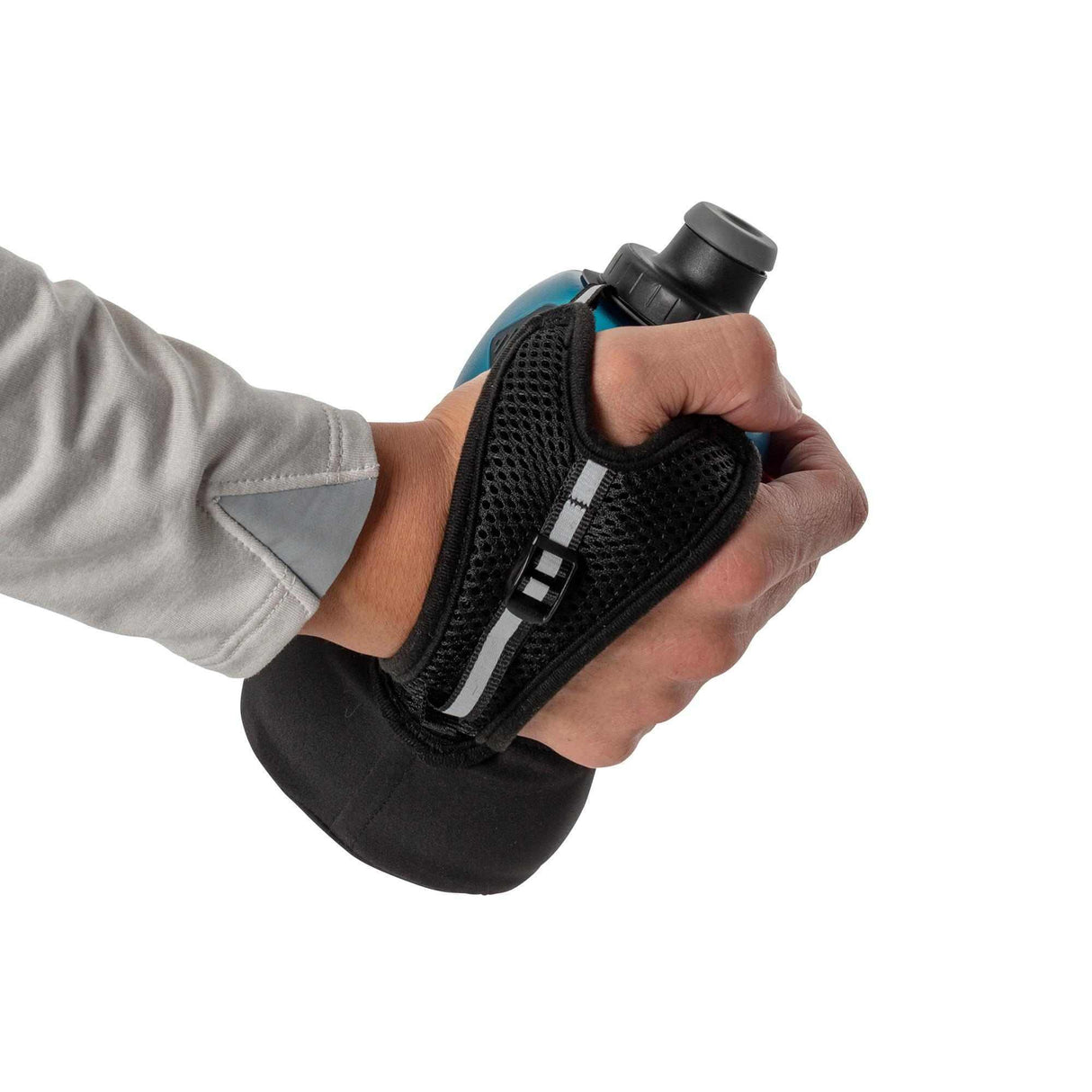 Explore Nathan Sports Quick Squeeze Lite 18oz/532ml Handheld - Black / Marine Blue for trail, outdoor & lifestyle use | Liv Activ Singapore