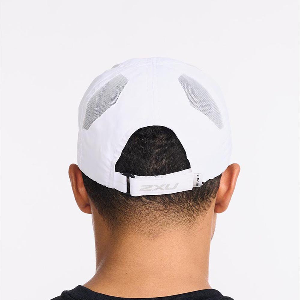 2XU Unisex Run Cap - White / White