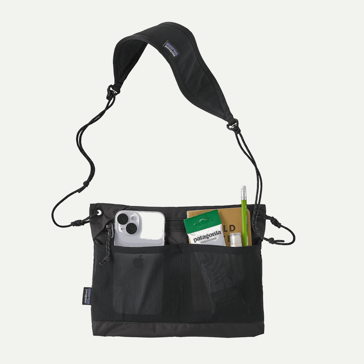 Explore Patagonia Terravia Sacoche Bag 3L - Black for trail, outdoor & lifestyle use | Liv Activ Singapore