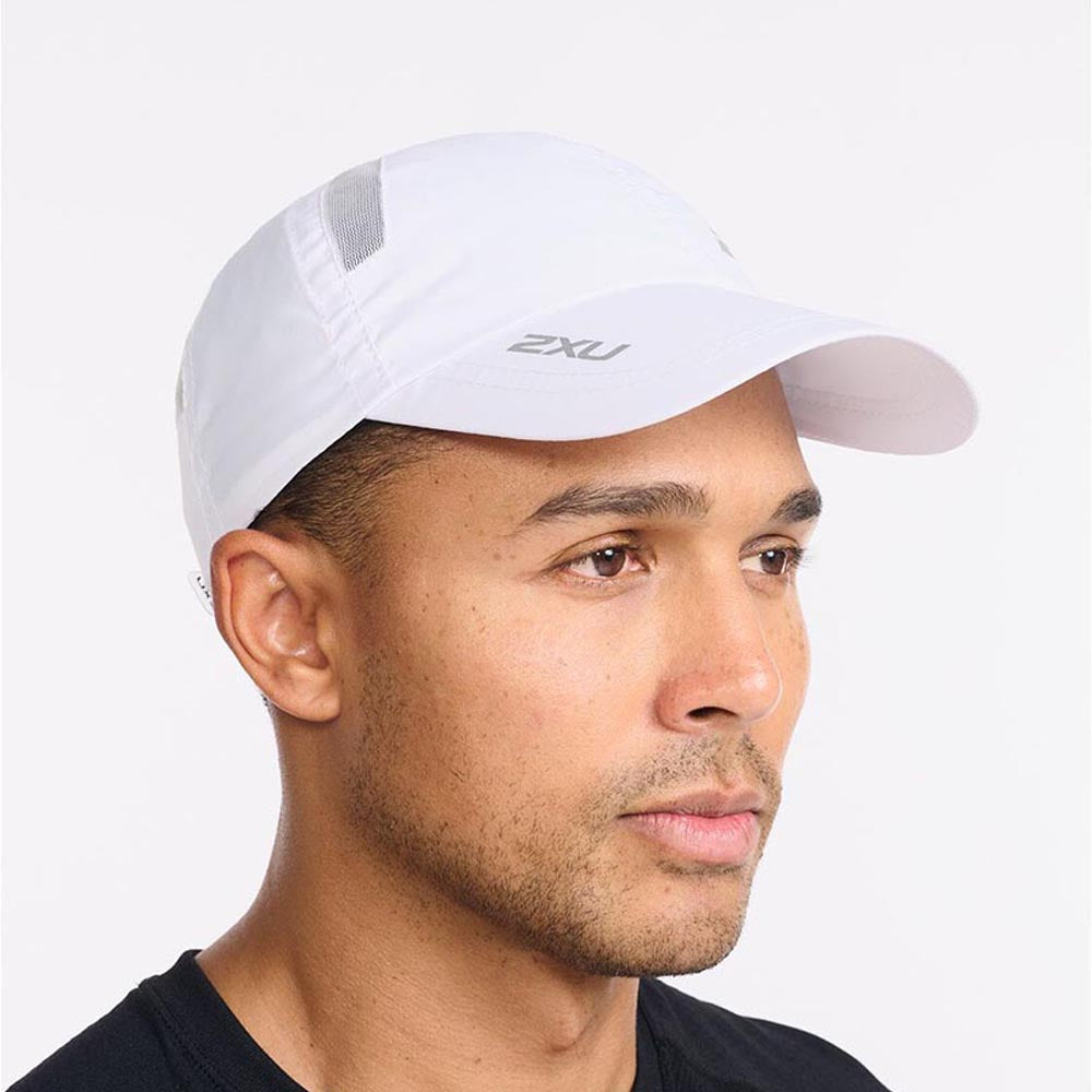 2XU Unisex Run Cap - White / White