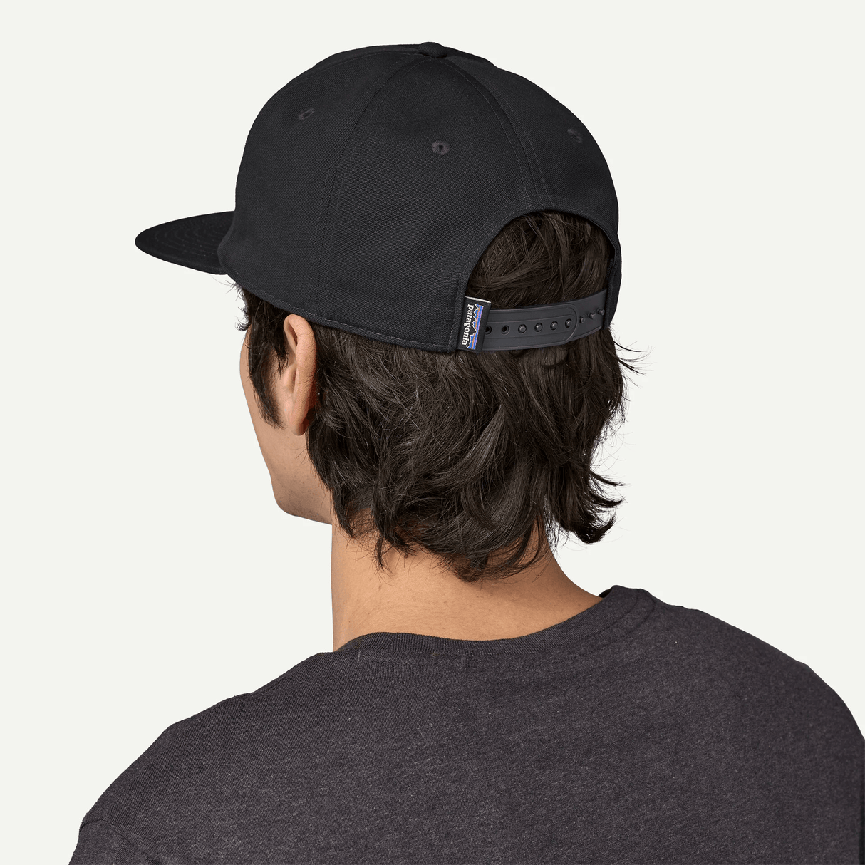 Explore Patagonia Boardshort Label Funfarer Cap - Ink Black for trail, outdoor & lifestyle use | Liv Activ Singapore