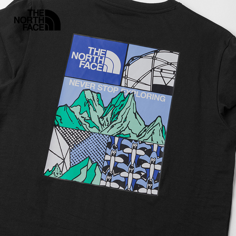 The North Face Unisex TDC Mountain II SS Tee Graphic - AP TNF Black