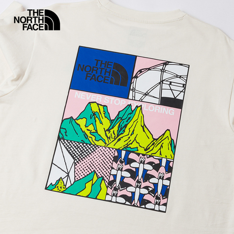 The North Face Unisex TDC Mountain II SS Tee Graphic - AP White Dune