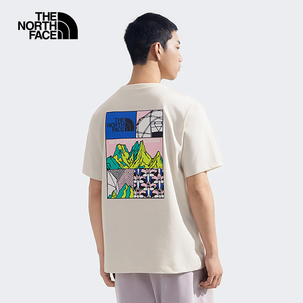 The North Face Unisex TDC Mountain II SS Tee Graphic - AP White Dune