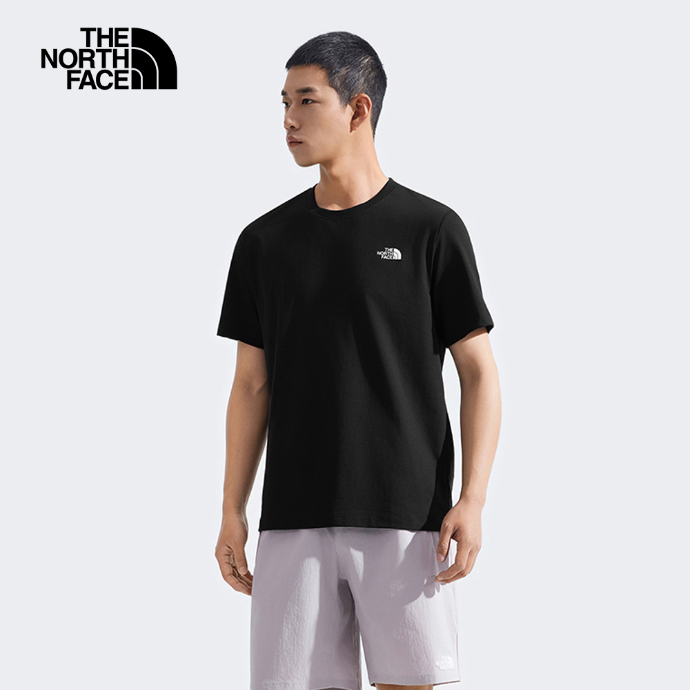The North Face Men SS Immersed Outdoors Grid Tee Graphic - AP TNF Black
