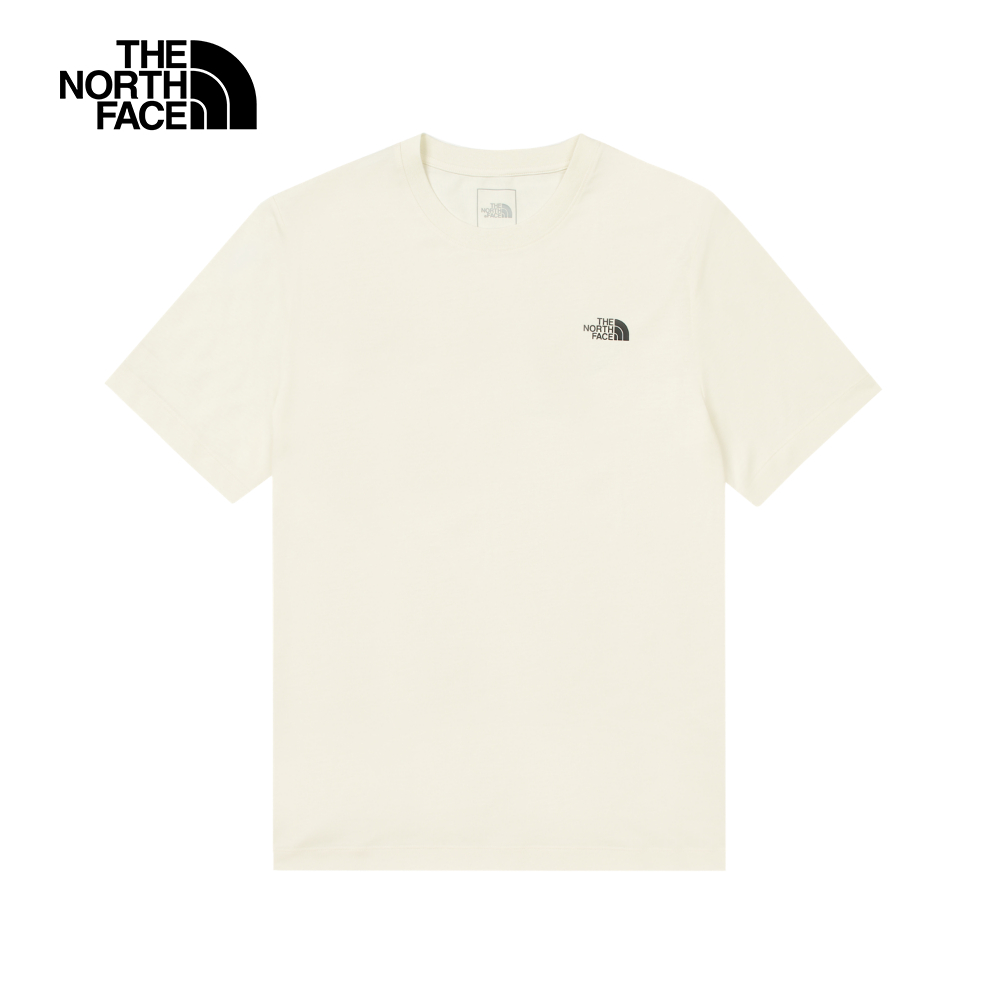 The North Face Men SS Immersed Outdoors Grid Tee Graphic - AP White Dune