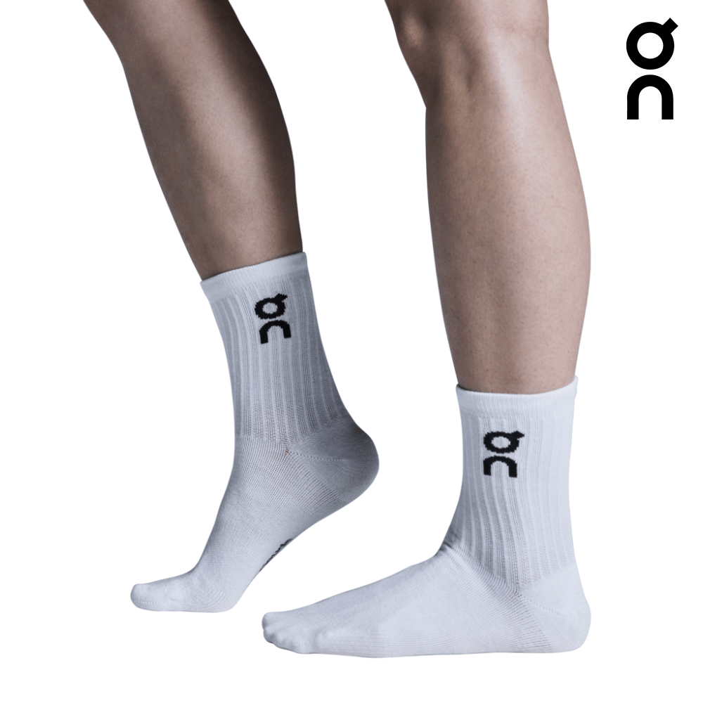 Explore On Unisex Logo Sock High 3-Pack - White for trail, outdoor & lifestyle use | Liv Activ Singapore