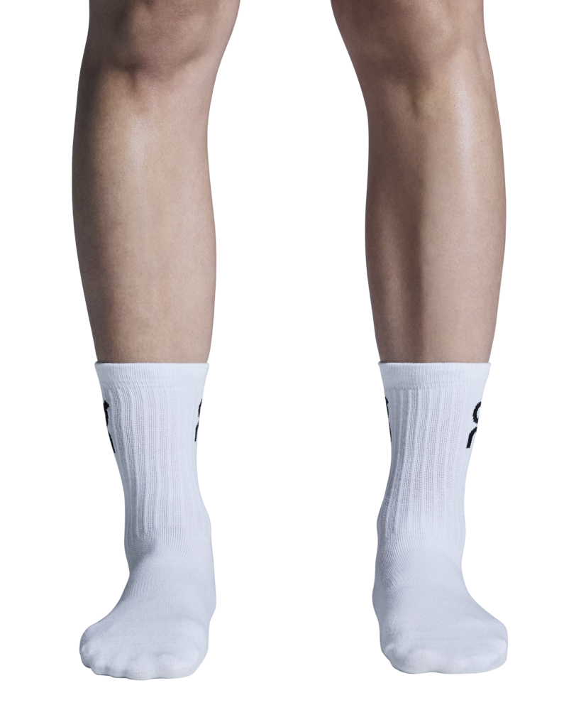 Explore On Unisex Logo Sock High 3-Pack - White for trail, outdoor & lifestyle use | Liv Activ Singapore