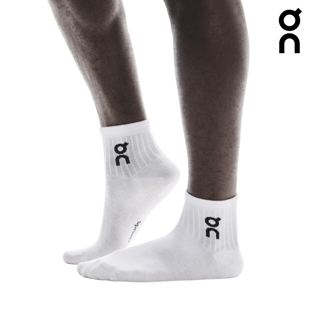 Explore On Unisex Logo Sock Mid 3-Pack - White for trail, outdoor & lifestyle use | Liv Activ Singapore
