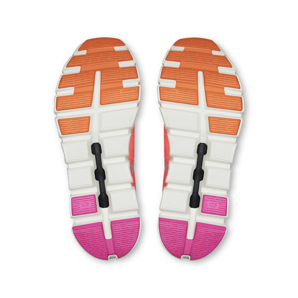 Explore On Women Cloud 6 Coast - Salmon / Pearl for trail, outdoor & lifestyle use | Liv Activ Singapore
