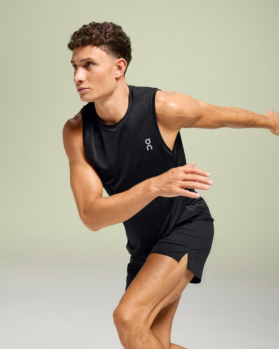 Explore On Men Core Tank - Black for trail, outdoor & lifestyle use | Liv Activ Singapore
