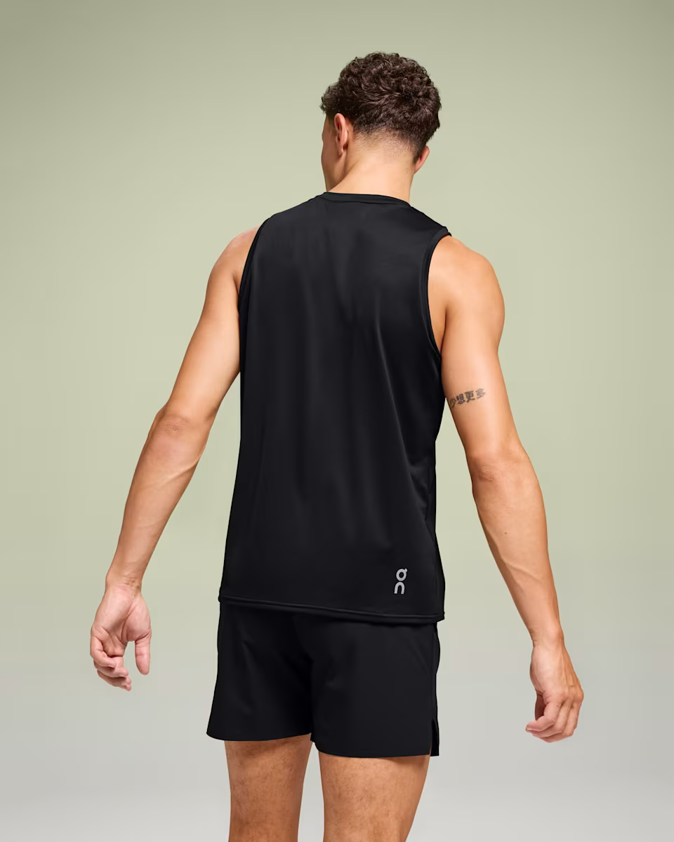 Explore On Men Core Tank - Black for trail, outdoor & lifestyle use | Liv Activ Singapore