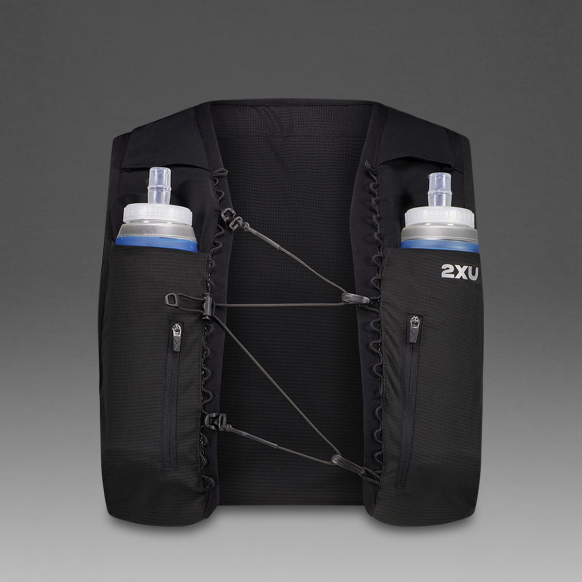 2XU Unisex Run Hydration Vest - Black / Silver Reflective