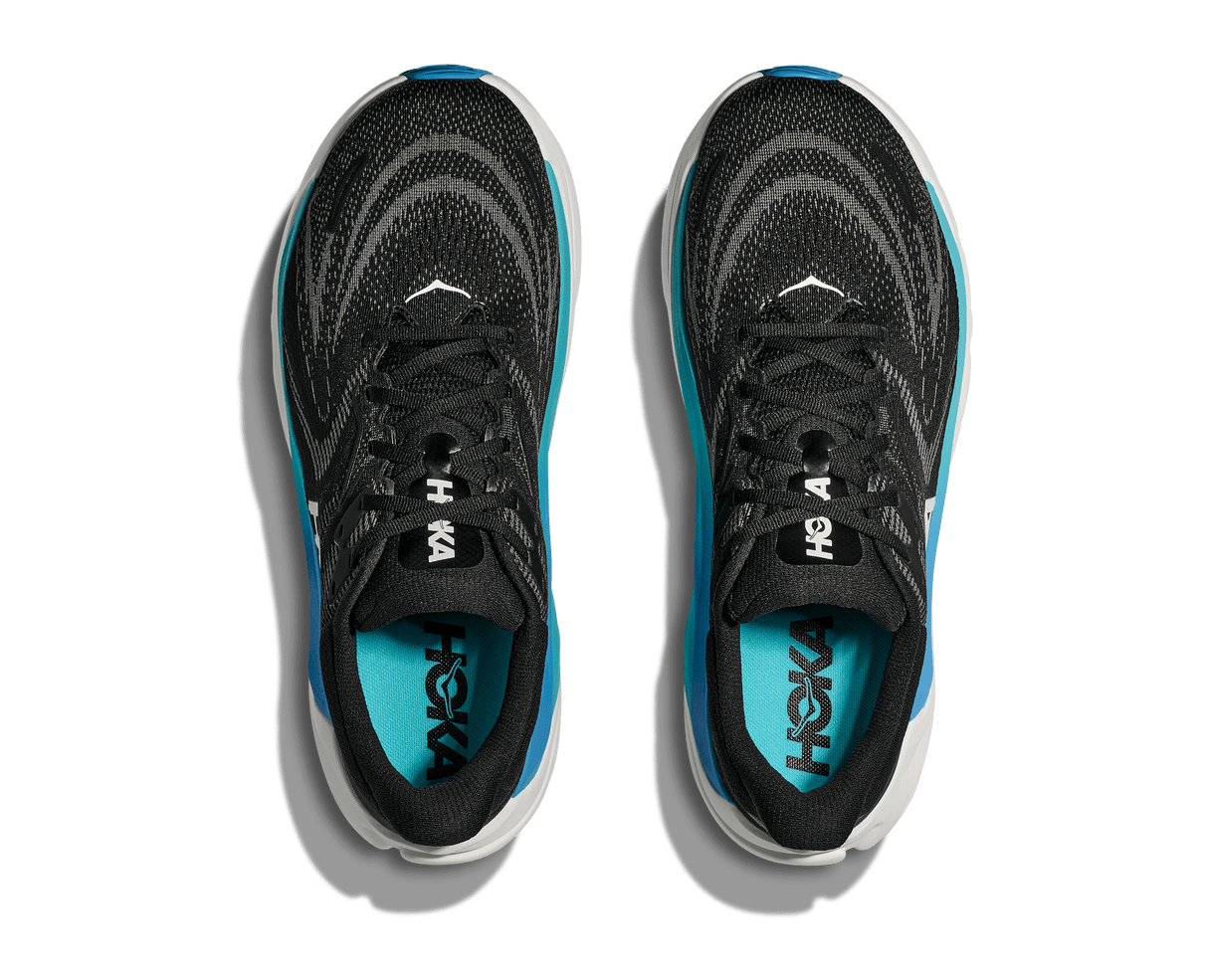 HOKA Men Arahi 8 Wide - Black / Skyward Blue