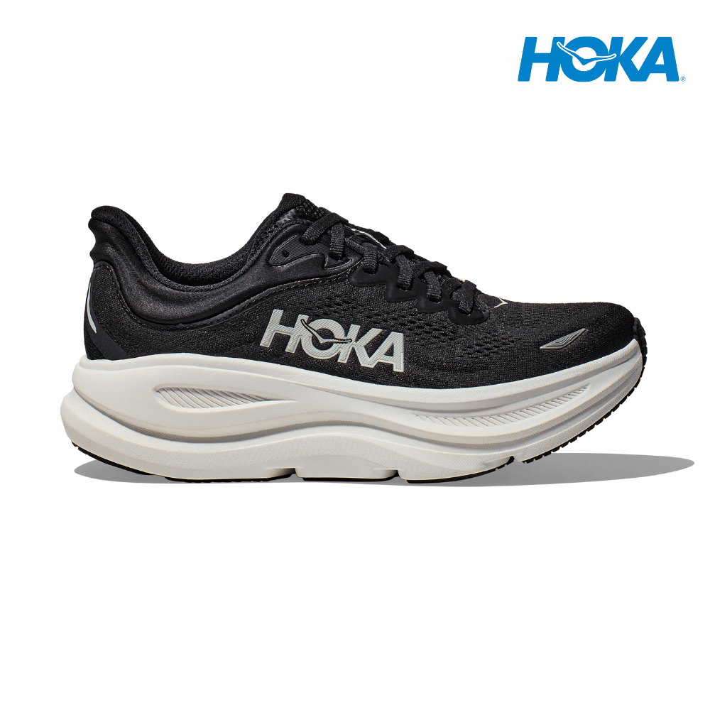 HOKA Men Bondi 9 Wide - Black / White