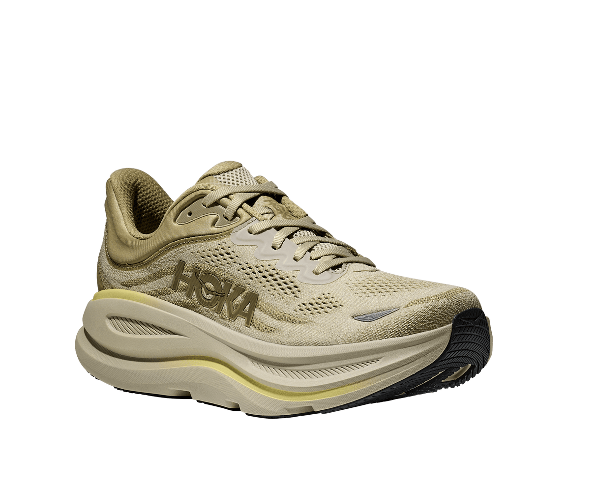HOKA Men Bondi 9 Wide - Grassland / Oyster Mushroom