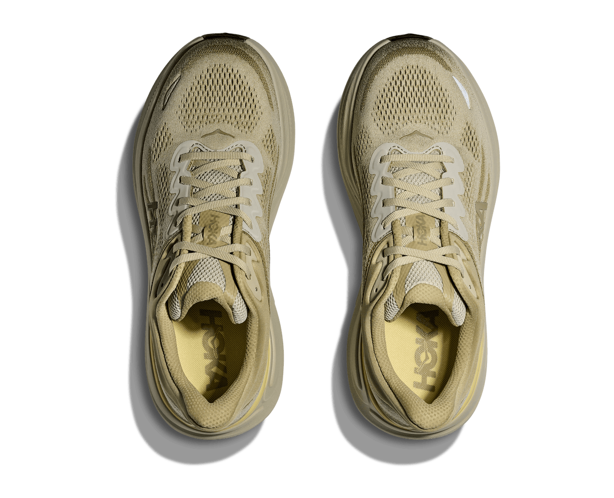 HOKA Men Bondi 9 Wide - Grassland / Oyster Mushroom