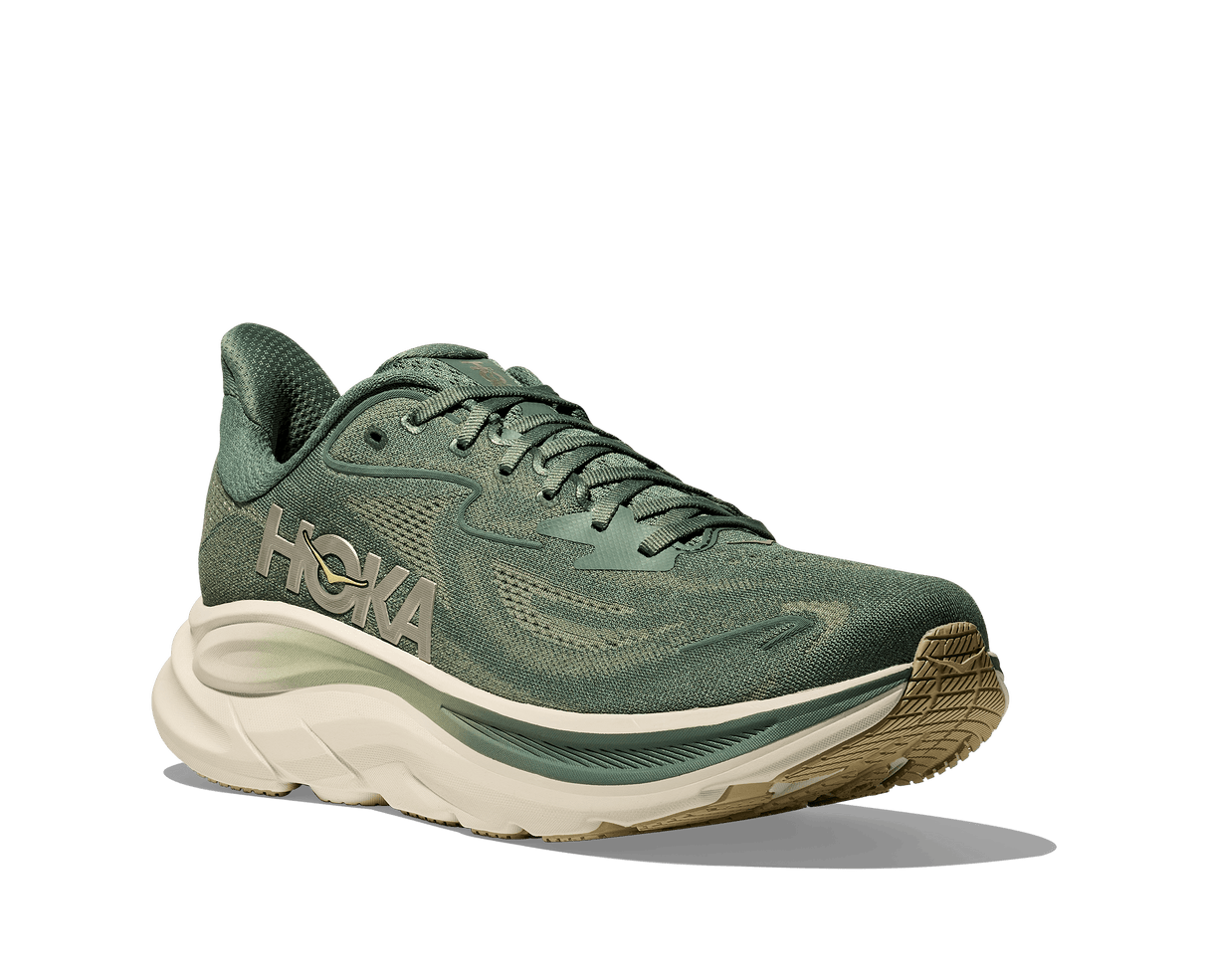 HOKA Men Clifton 10 Wide - Fern / Truffle Salt