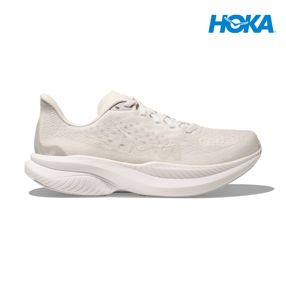 HOKA Men Mach 6 Wide - White / White