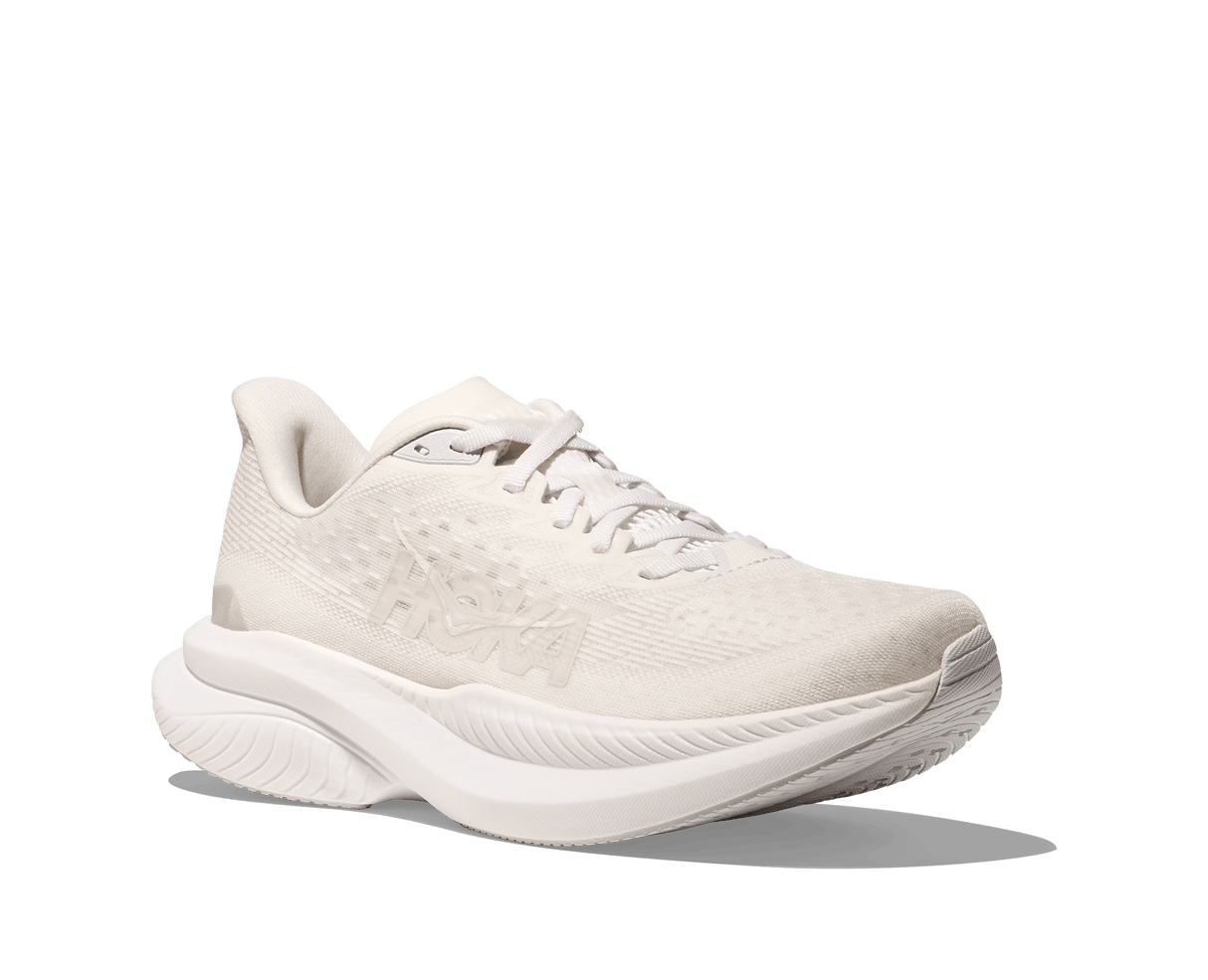HOKA Men Mach 6 Wide - White / White