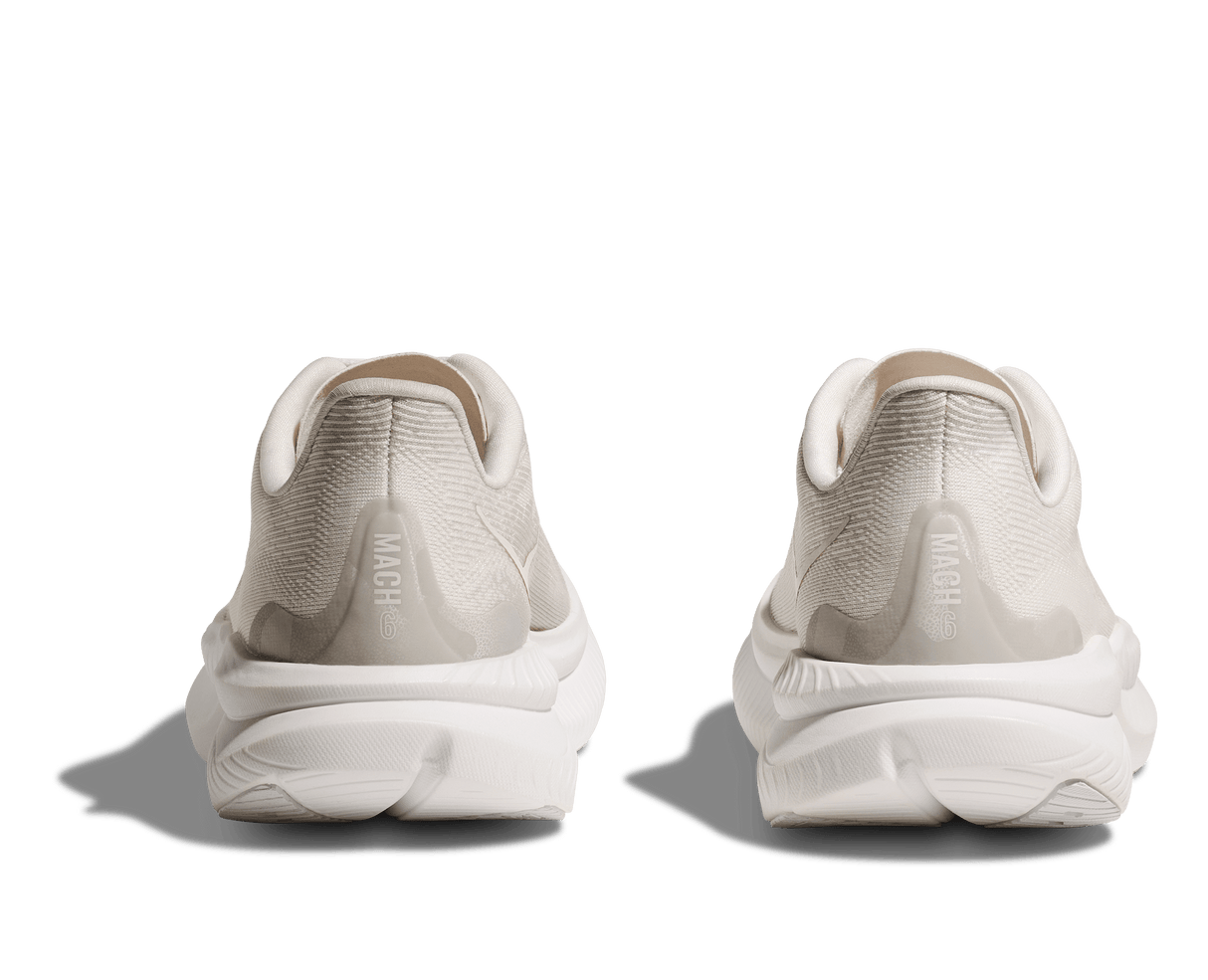 HOKA Men Mach 6 Wide - White / White
