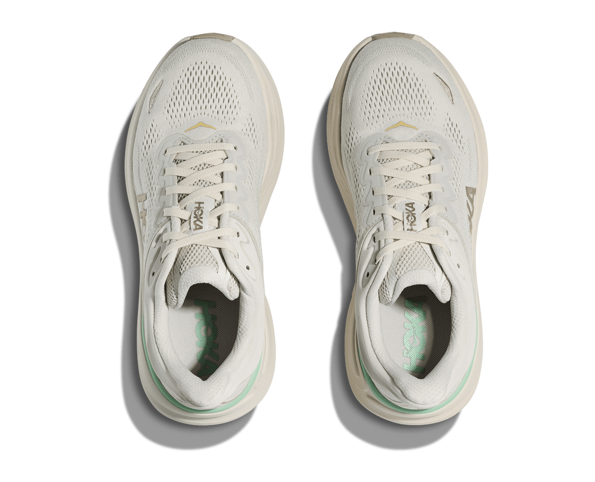 HOKA Women Bondi 9 Wide - Truffle Salt / Sea Glass