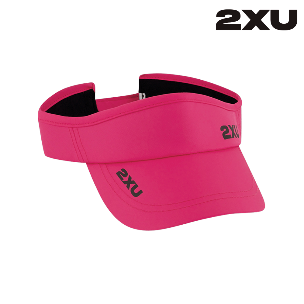 2XU Unisex Run Visor - Fuchsia / Black
