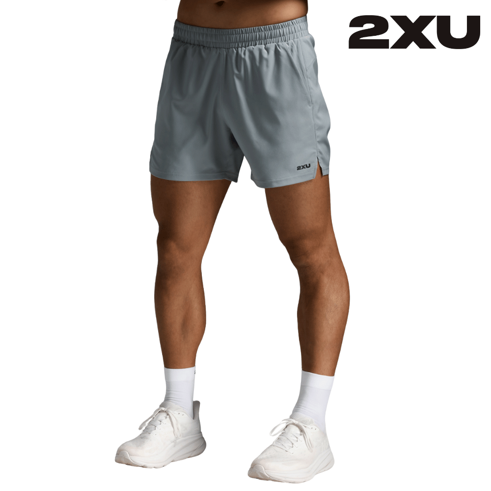 2XU Men Aero 5 Inch Shorts - Weathervane Marble / Black Reflective