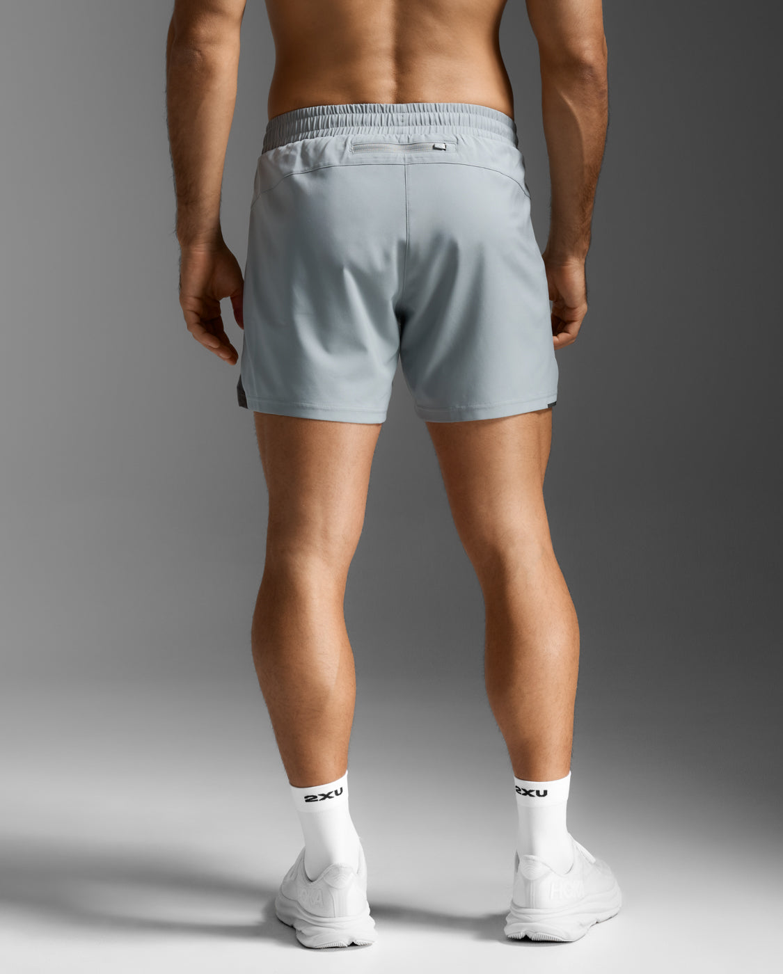 2XU Men Aero 5 Inch Shorts - Weathervane Marble / Black Reflective