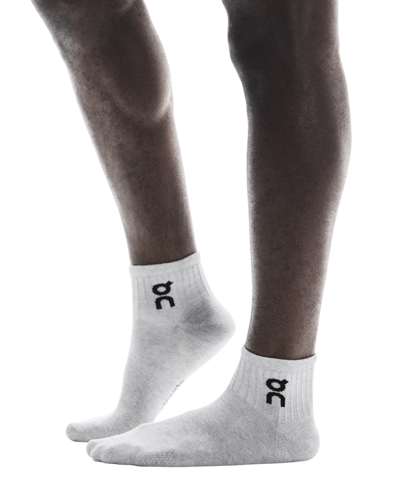 On Unisex Logo Sock Mid 3-Pack - Heather Gray