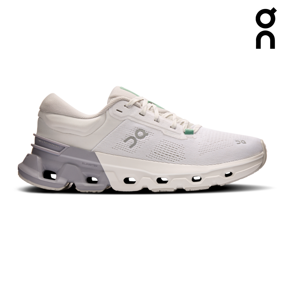 Explore On Women Cloudflyer 5 - White / Lilac for trail, outdoor & lifestyle use | Liv Activ Singapore
