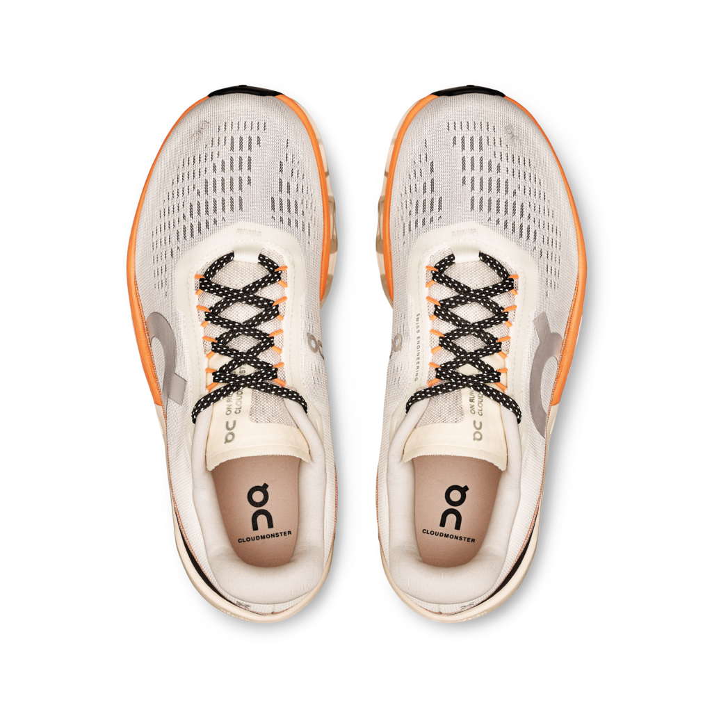 On Women Cloudmonster 2 - Ivory / Tangerine
