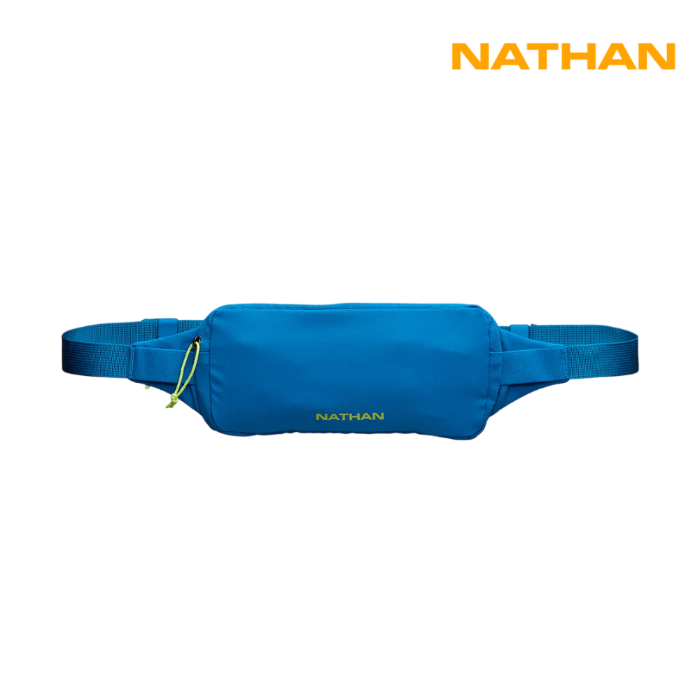 Explore Nathan Sports Marathon Waist Pack 3.0 - Deep Blue / Finish Lime for trail, outdoor & lifestyle use | Liv Activ Singapore