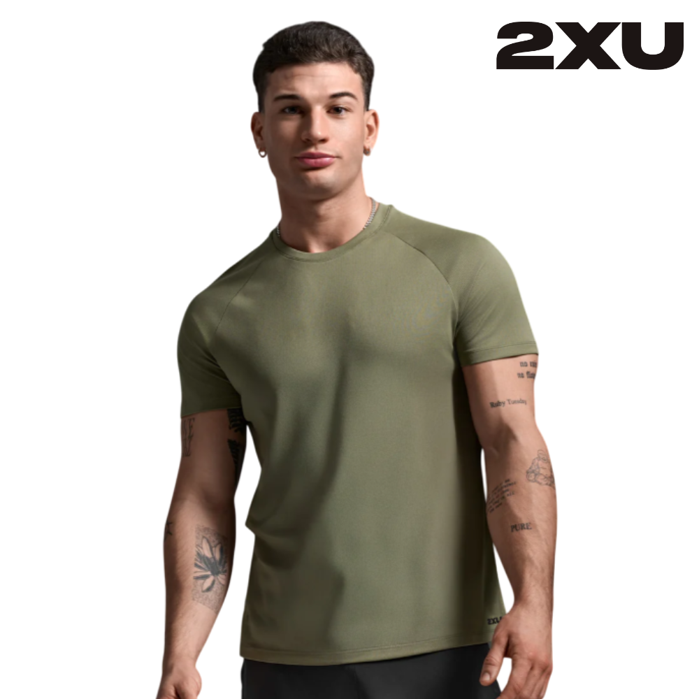 2XU Men Aero Mesh Tee - Alpine / Black Reflective
